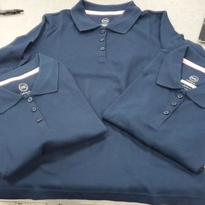 Three Long Sleeve Uniform Shirts Youth Large!